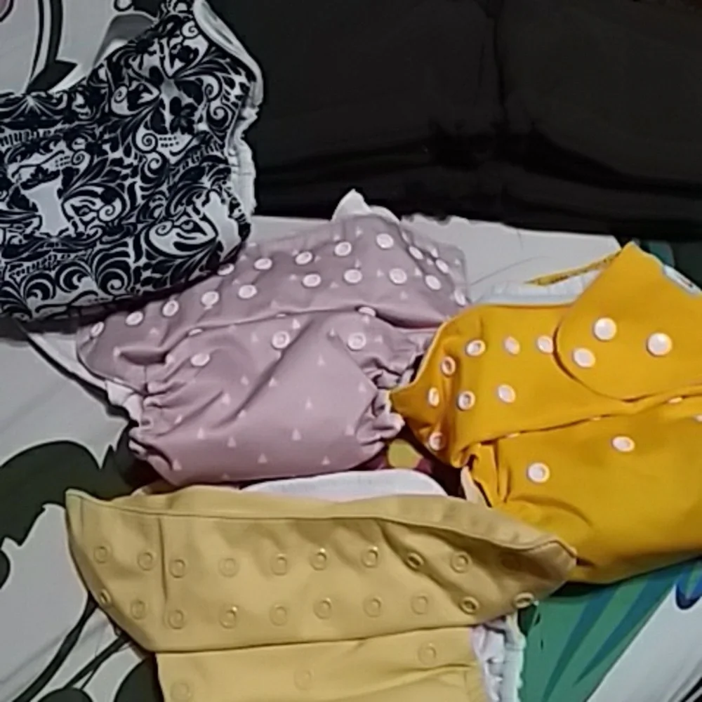 BumGenius Cloth Diaper Covers in Pink, Yellow, Mustard